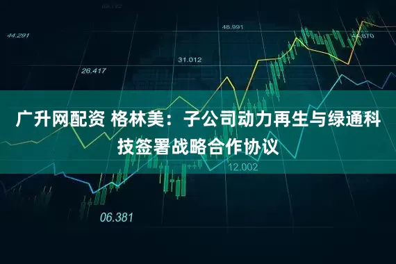广升网配资 格林美:子公司动力再生与绿通科技签署战略合作协议